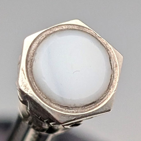 1910年頃 アンティーク シルバー製 推進式ペンシル 54-71mm ホワイトストーン